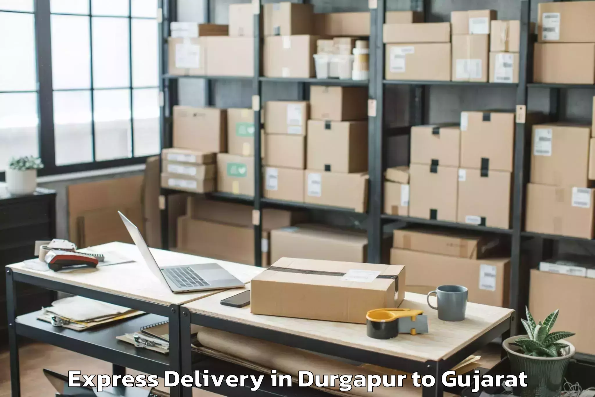 Book Your Durgapur to Vaghodia Express Delivery Today